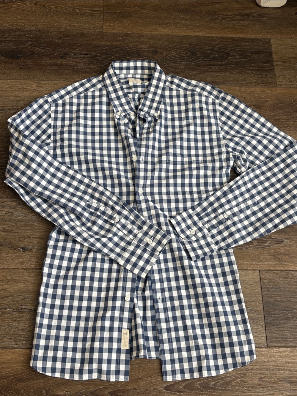 J. Crew Gingham Button Down Shirt